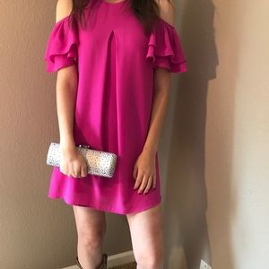 She and Sky Cold Shoulder Dress